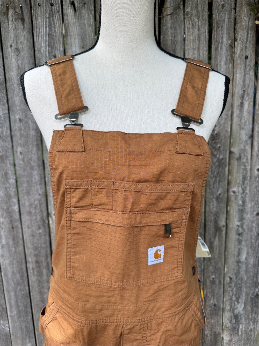 Carhartt Brown Short Overalls Romper - Picture 7 of 8
